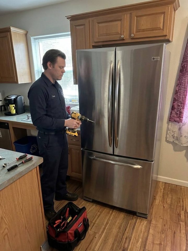 French-door refrigerator hardware repair